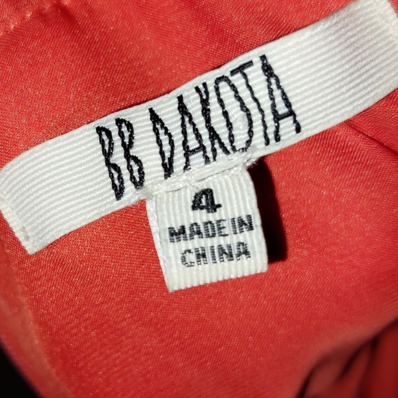 Fall Orange Chiffon Dress - Picture 7 of 10